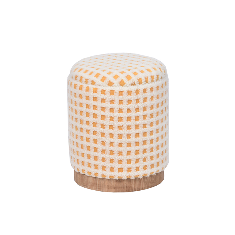 14.57'' Terry Fabric Storage Pouf Ottoman