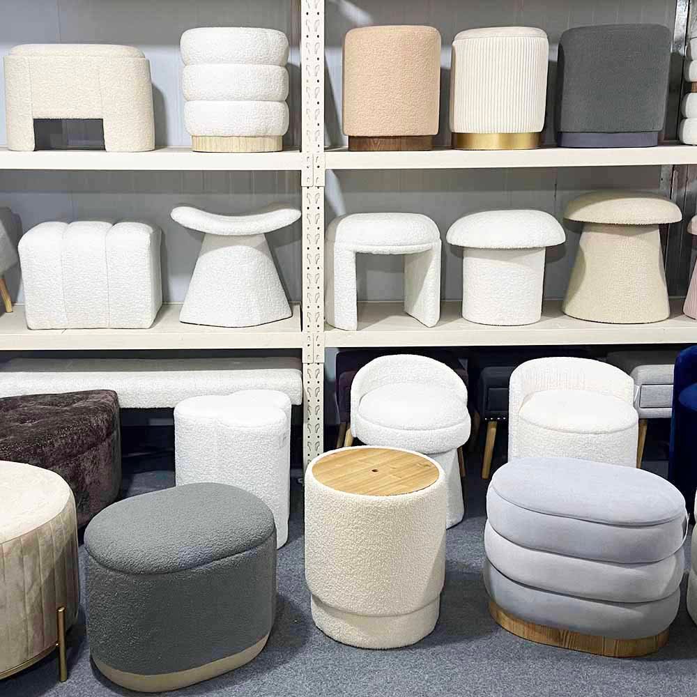 Ottoman with Storage and Tray