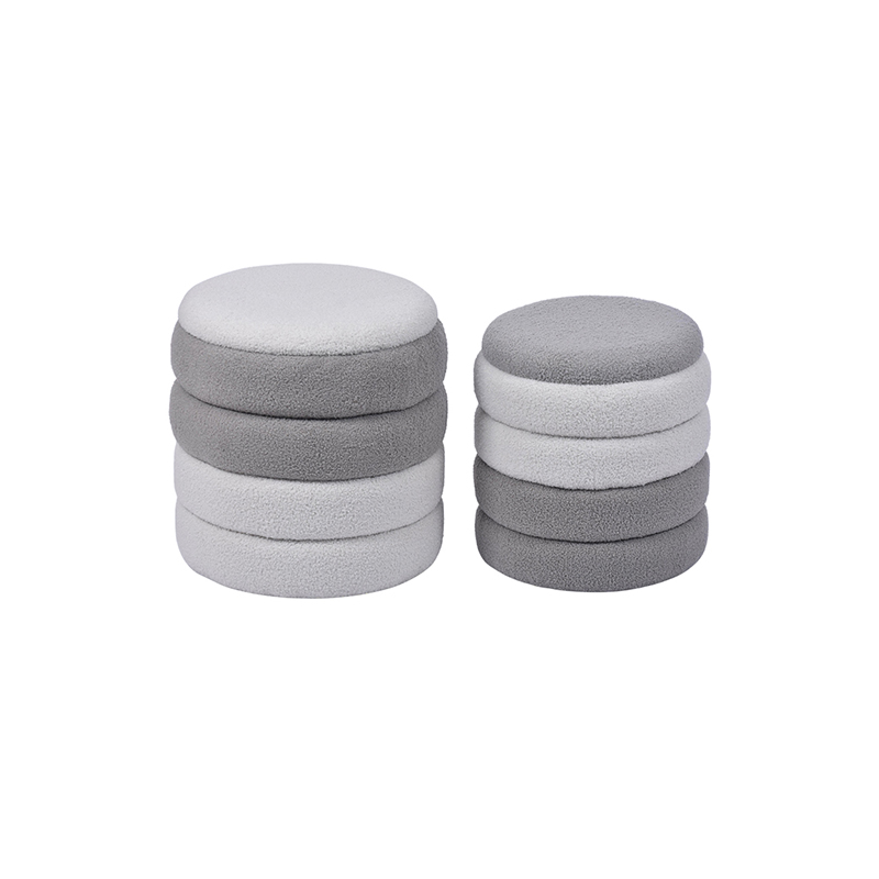 2 piece nesting storage ottoman set