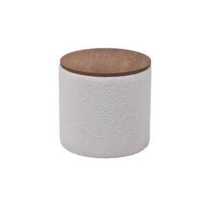 Bedside Tray Ottoman, 16.9'', With Large Hiddle Storage