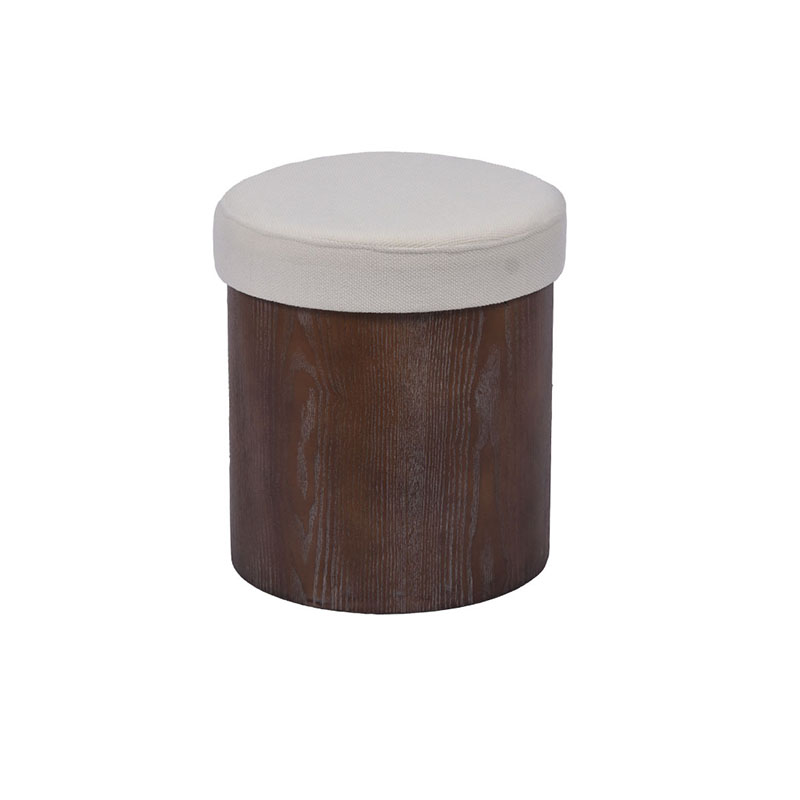 Vintage Pouf αποθήκευσης - 15.7'', Μοναδικό οθωμανικό αξεσουάρ με μαλακό άγγιγμα