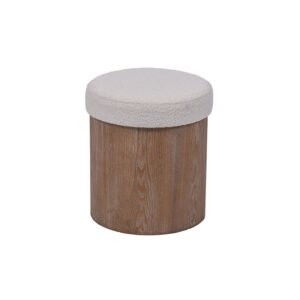 Lid Top Storage Ottoman - 15.7'', Pouf with Hidden Storage