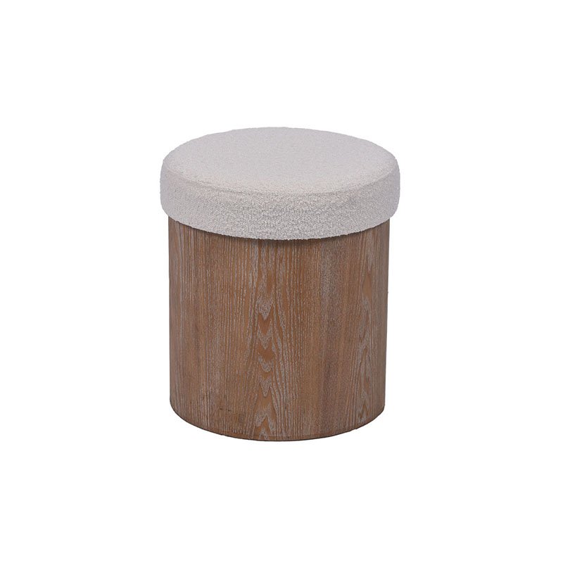 Lid Top Storage Ottoman - 15.7'', Pouf with Hidden Storage