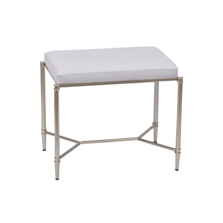 21.7'' Metal Footstool– Sleek Footrest & Accent Stool