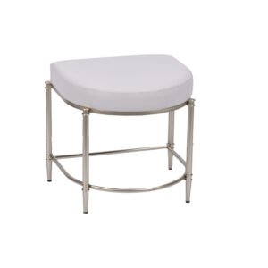 18.7'' Gold Iron Leg Chic Accent Stool