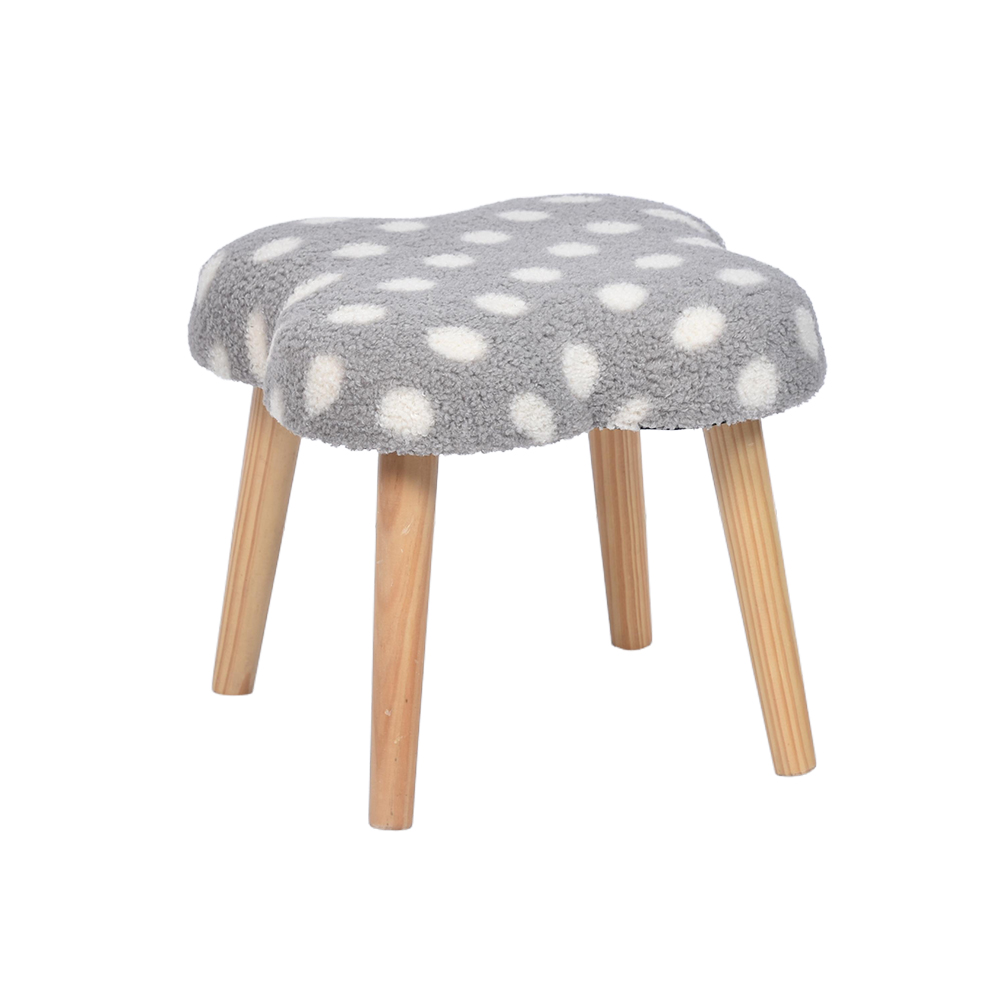 Clover Stool Without Storage- 13.8'', Perfect for Any Room
