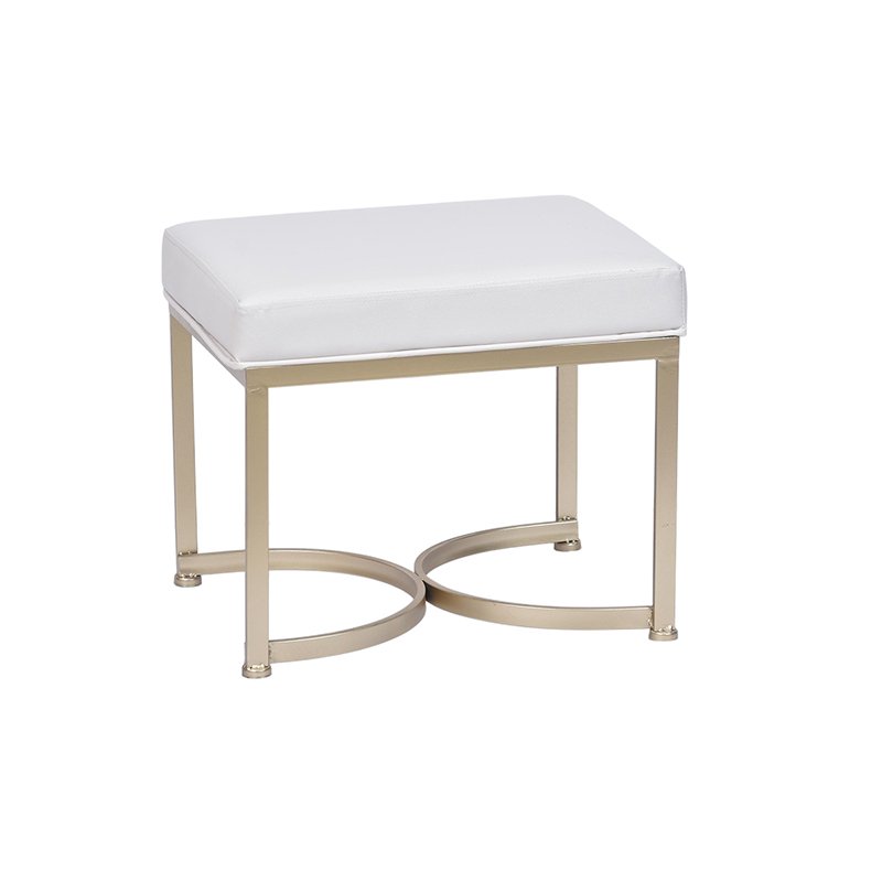 20'' Metal Ottoman Seat – Strong Frame with Clean Lines