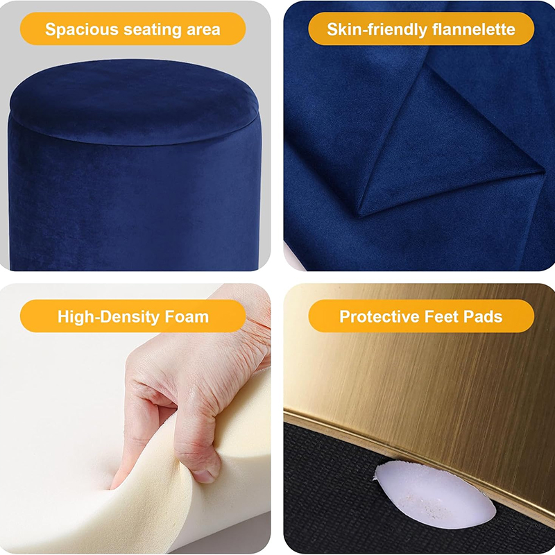 2 piece nesting storage ottoman set