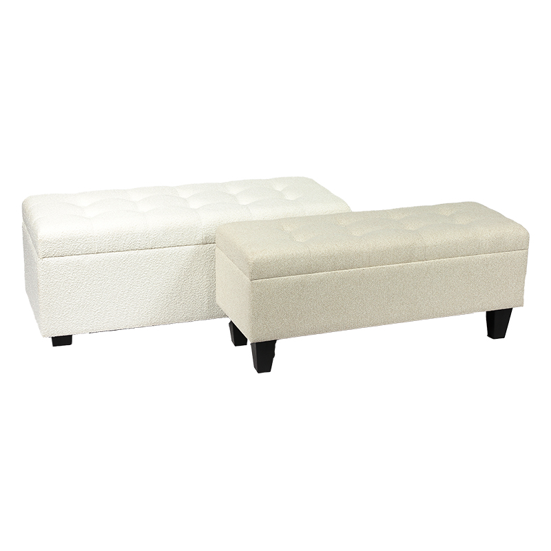 Toy Storage Bench set of 2, – 34.8'', Gray, KD Legs