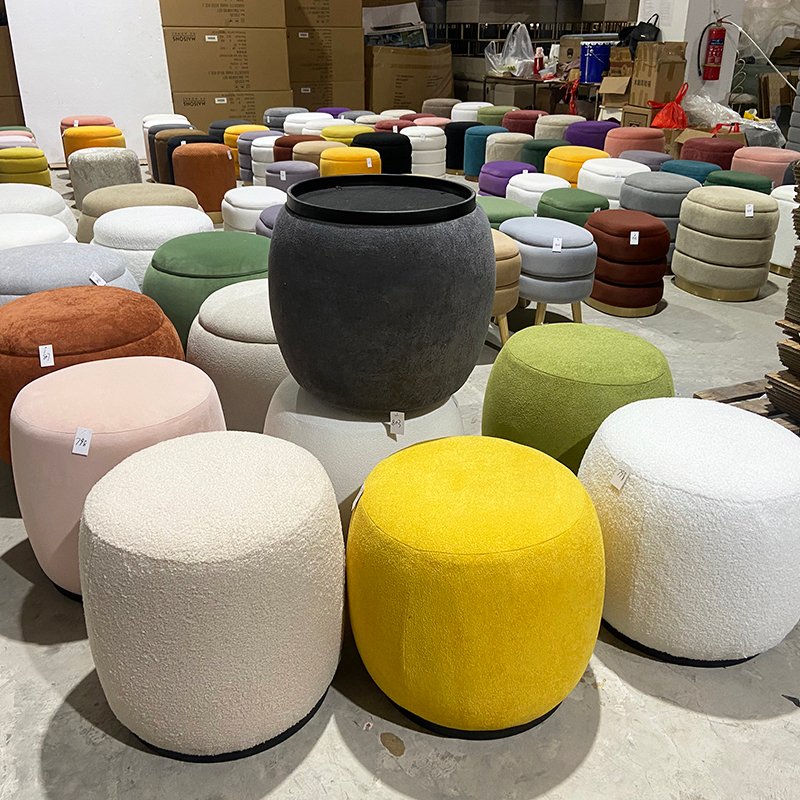 Ottoman with Storage and Tray