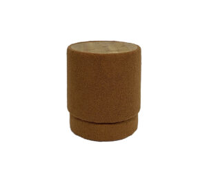 Tray Top Ottoman - 15.4'', Light Brown Fabric