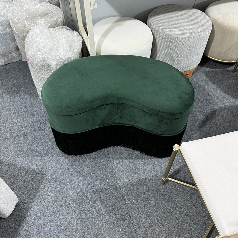Custom Upholstered Ottoman Bench in Nimbus Shape Wholesale Manufactuer