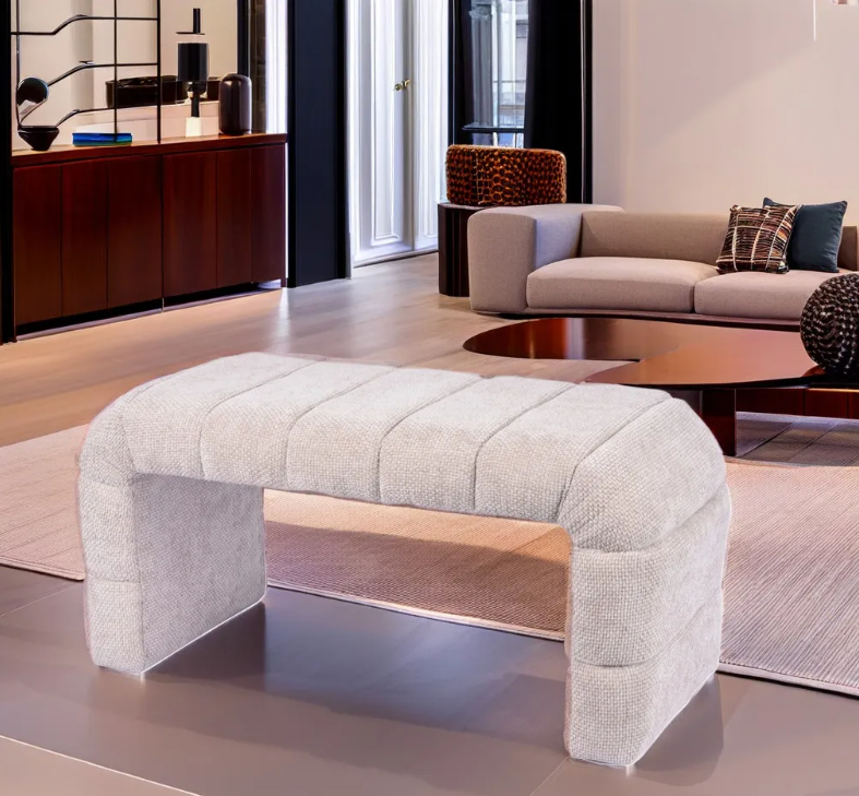 Natural Bench Seat - 37'', Soft Fabric