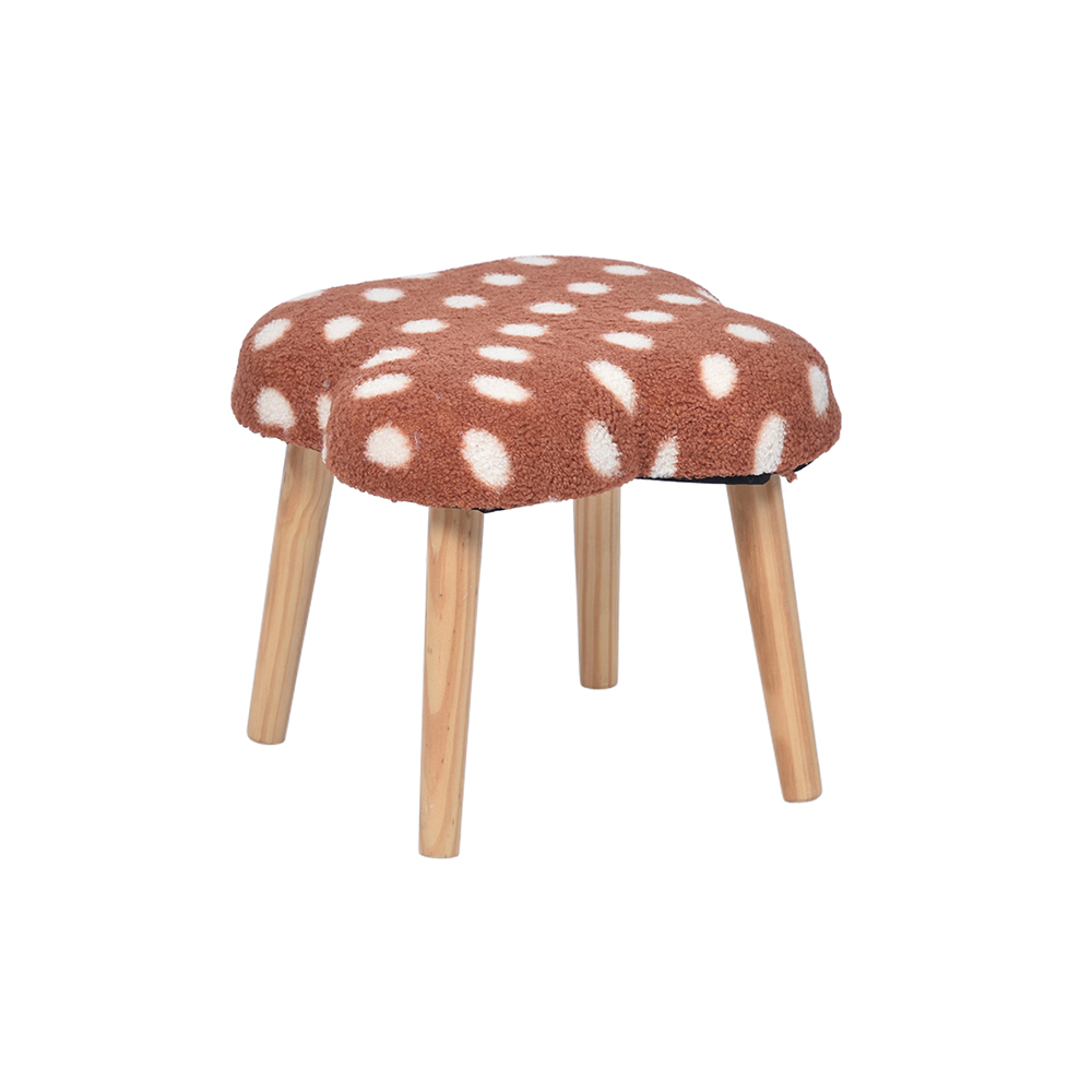 Clover Stool Without Storage- 13.8'', Perfect for Any Room