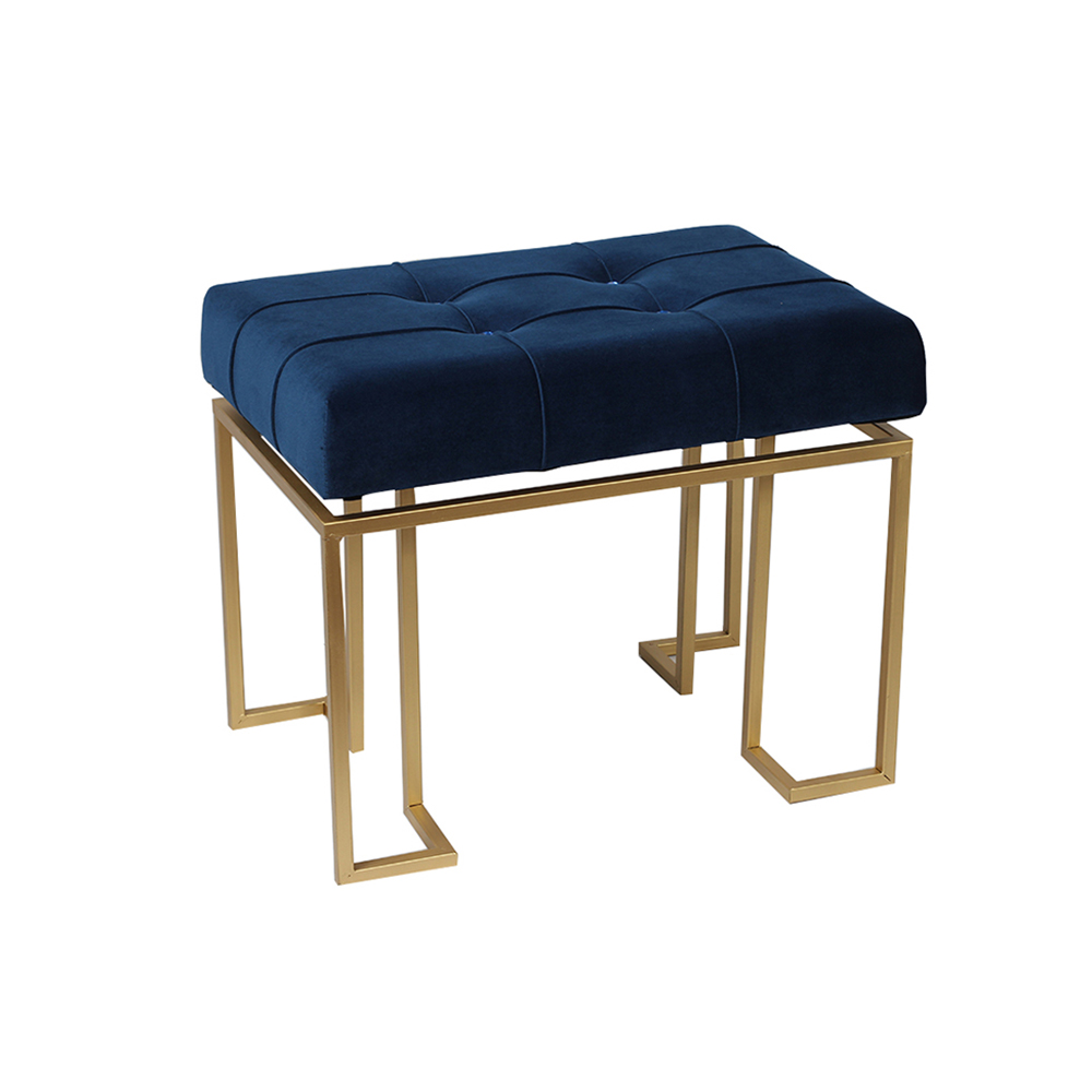 Velvet Upholstered Chair with Button Tufted Cushion Seat - 24''