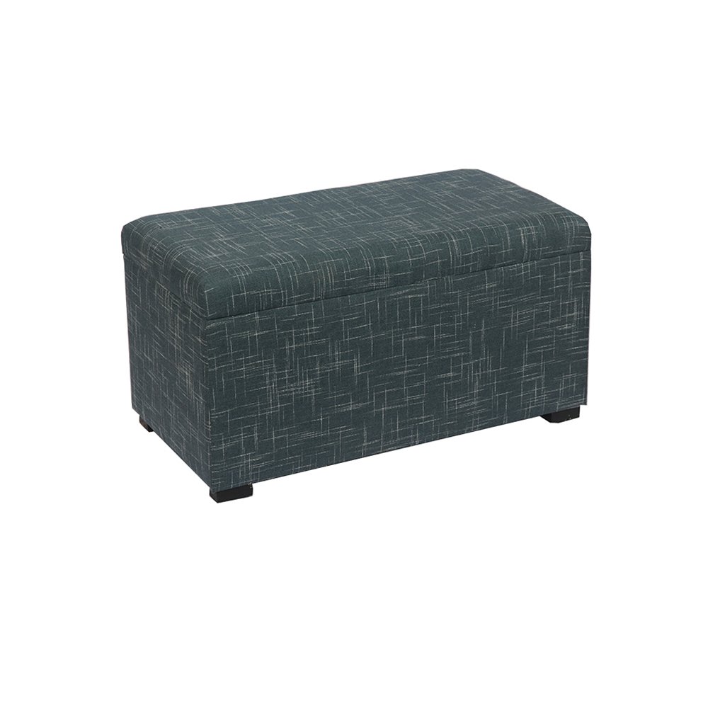 Shoe Storage Bench– 31.9'', Dark Blue Fabric