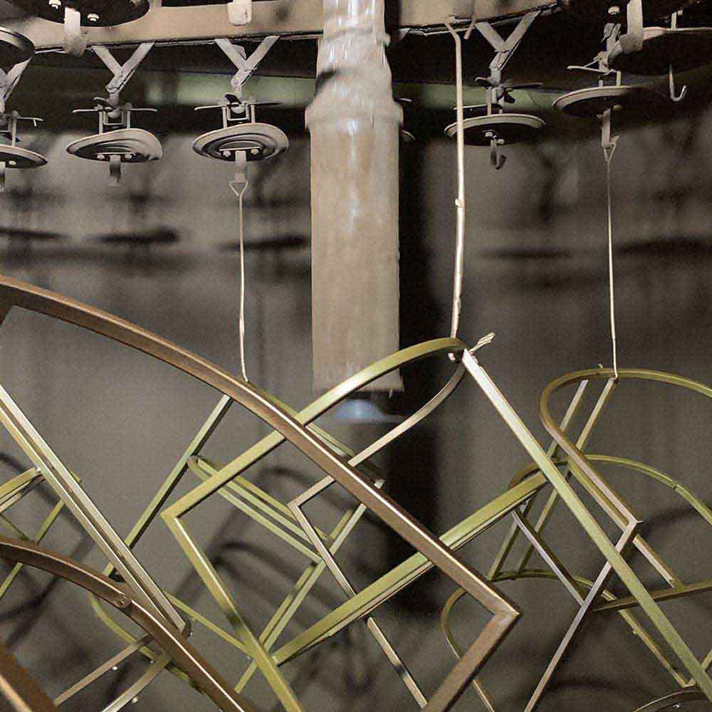Vanity Stool With Metal Frame- , Light Green