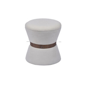 Minimalist Hourglass Ottoman – Functional & Stylish Accent for Any Bedroom, 16''