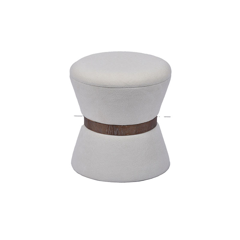 Minimalist Hourglass Ottoman – Functional & Stylish Accent for Any Bedroom, 16''