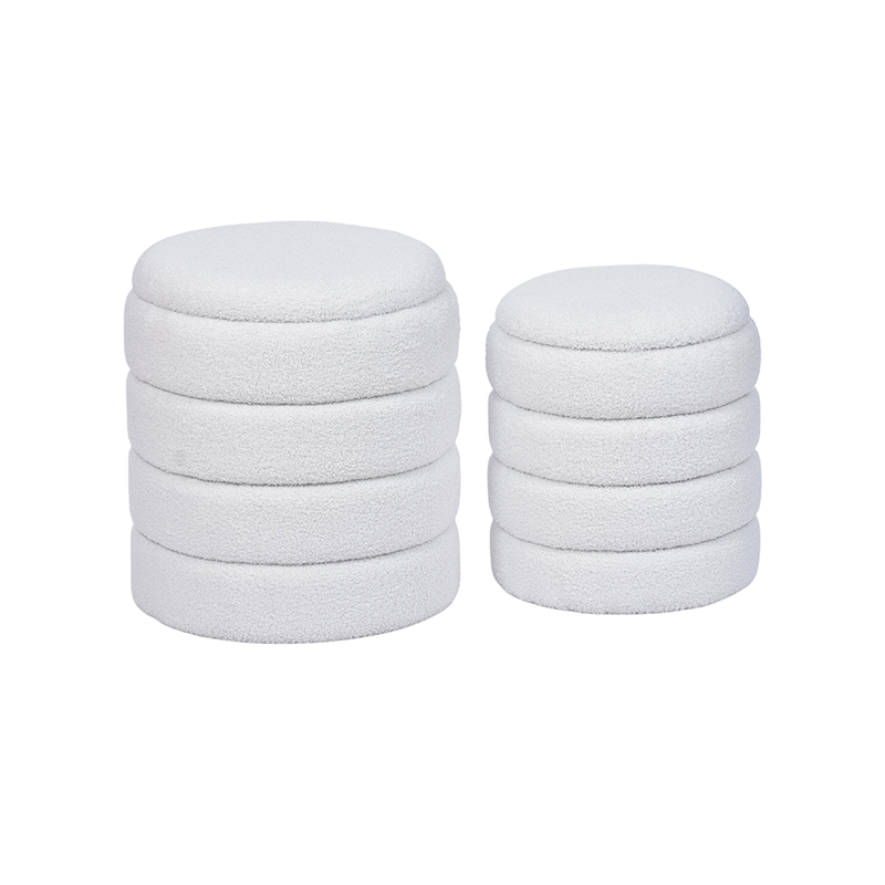 Minimalist Storage Stool - 16.5'', Strong Frame with Clean Lines