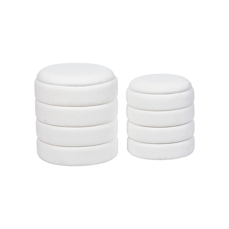 Minimalist Storage Stool - 16.5'', Strong Frame with Clean Lines