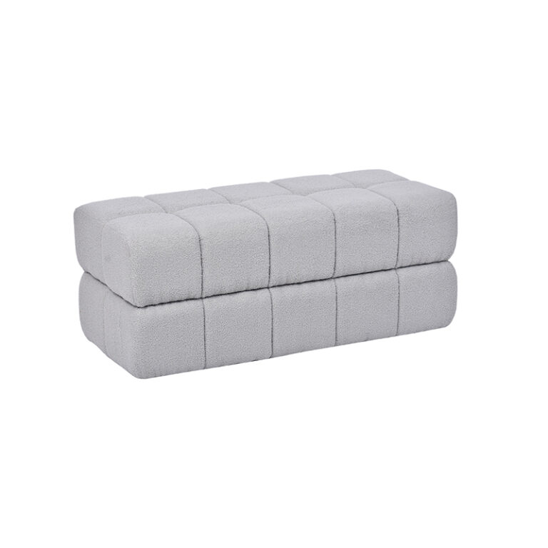43.3'' Nursery Fabric Bench with Plush Cushioning - Sleek Form Meets Everyday Function