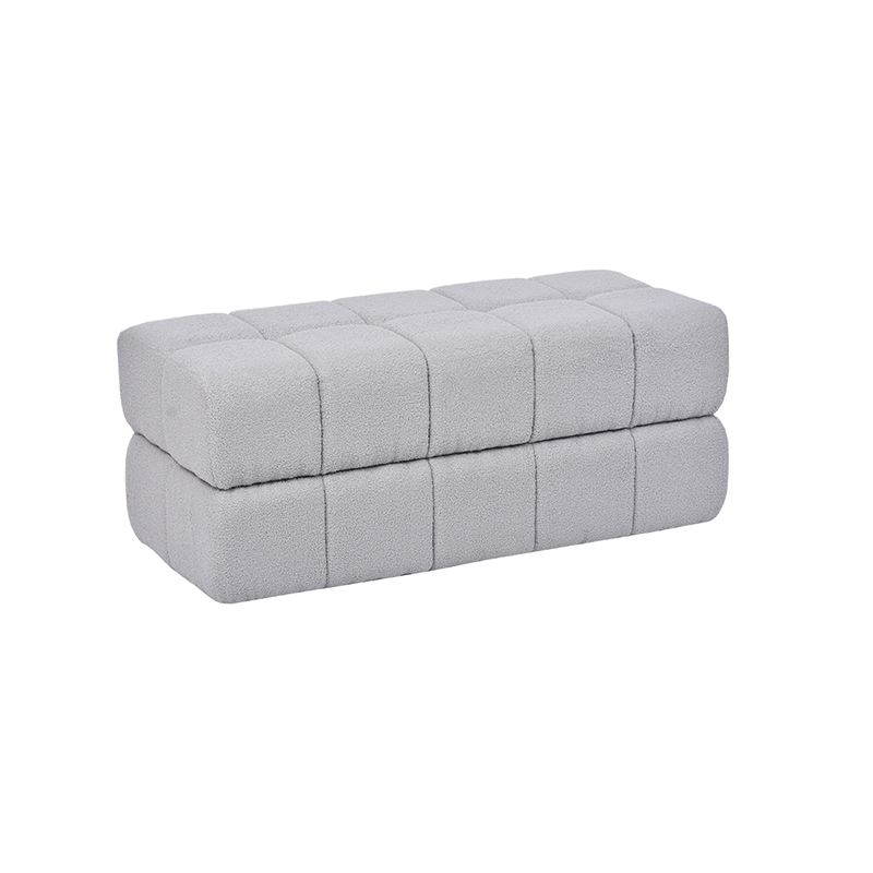 43.3'' Nursery Fabric Bench with Plush Cushioning - Sleek Form Meets Everyday Function