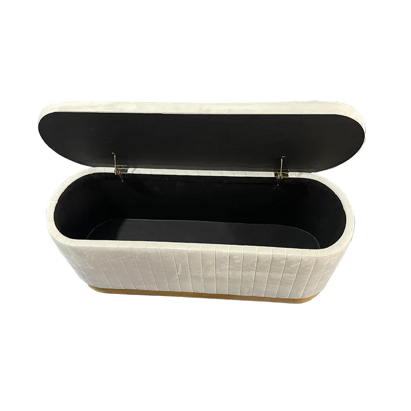 1.2m Chic Solid Wood Tufted Bench with 3pcs Plastic Box for Versatile Use