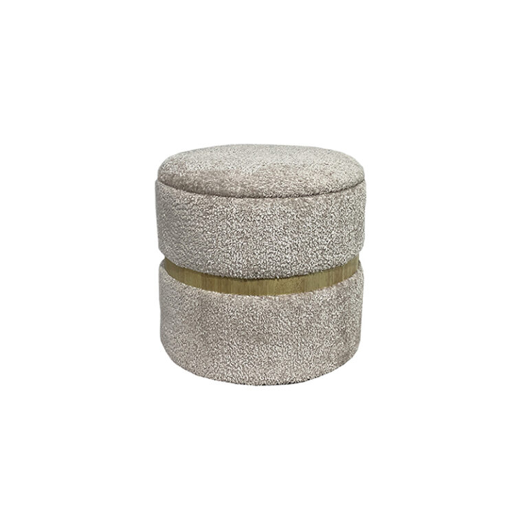 18'' Light Pink Pouf Chair – Compact Comfort Meets Clever Organization