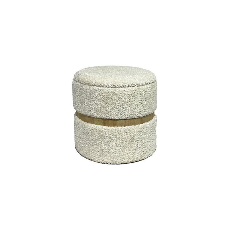 18'' Light Pink Pouf Chair – Compact Comfort Meets Clever Organization