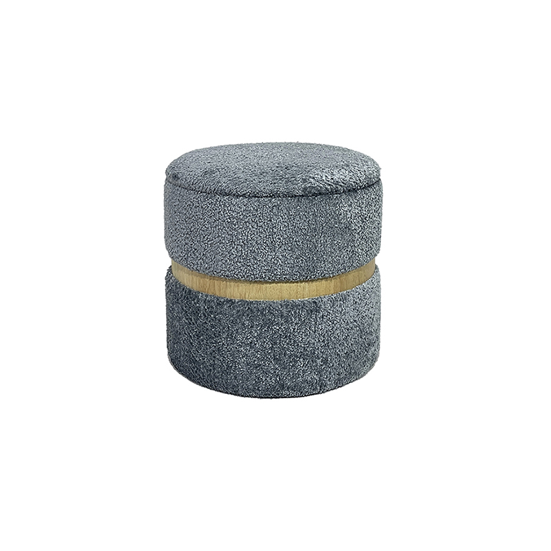 18'' Light Pink Pouf Chair – Compact Comfort Meets Clever Organization