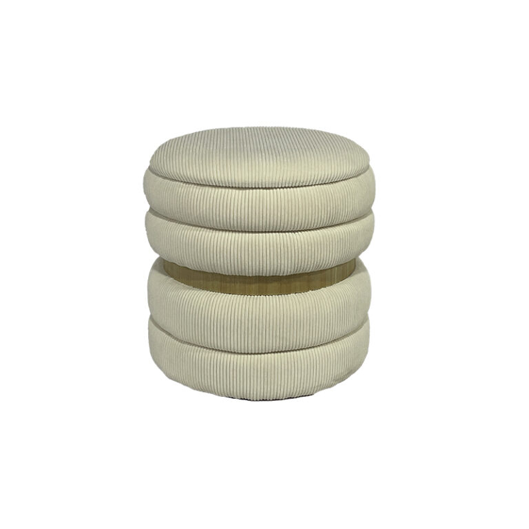 17.3'' Entryway Pouf – Soft Seating with Hidden Space