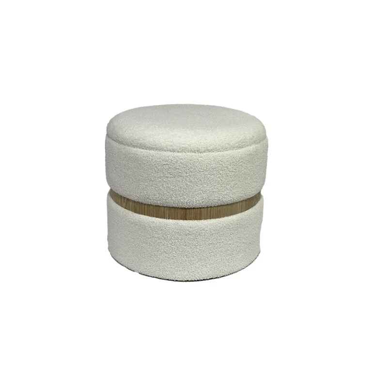 20'' Boucle Pouf – Perfect for Modern Bedrooms & Living Spaces
