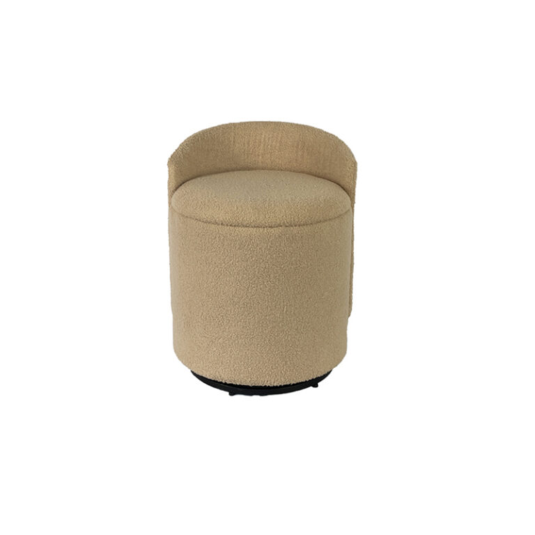 17'' Elegant Brown Swivel Chair – Minimalist Form, Maximum Comfort