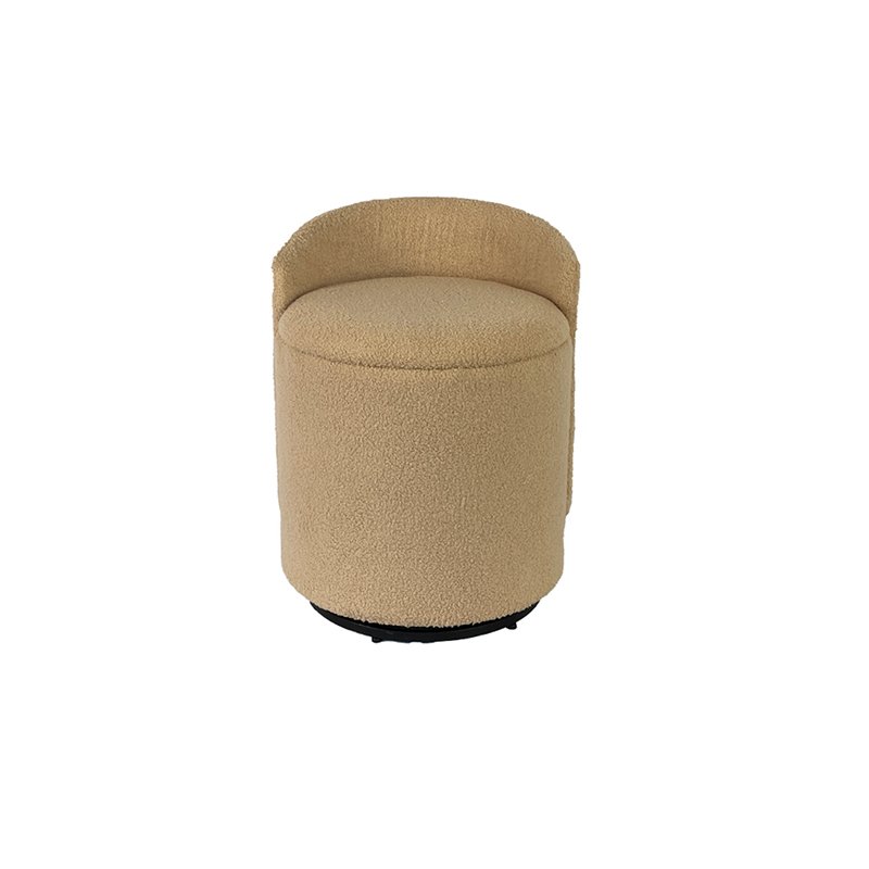 17'' Elegant Brown Swivel Chair – Minimalist Form, Maximum Comfort