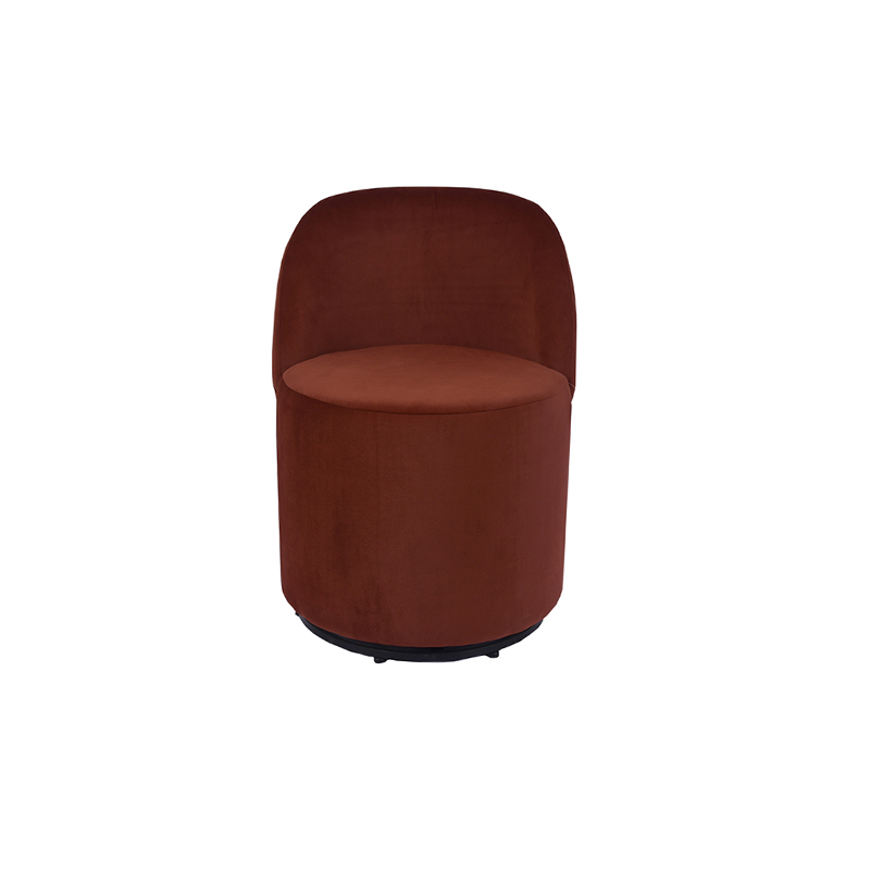 22.8'' Wine Red Backrest Stool – Smooth Swivel Design