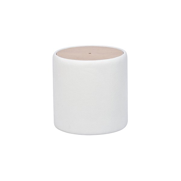 15.7 Inches Round Small Ottoman Table Fabric Pouf
