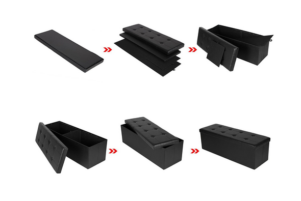 Wholesale Foldable Square Footstool Foot Stool with Storage