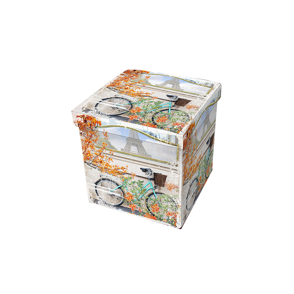 Wholesale Foldable Square Footstool Foot Stool with Storage