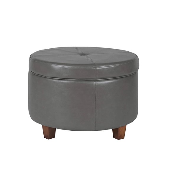 Custom Leatherette Storage Ottoman Wholesale Manufacturer MOQ 50+ Units