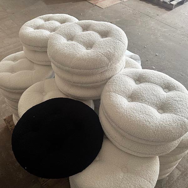 100+ Units MOQ Velvet Ottoman FOB Pricing Bulk Order Discounts