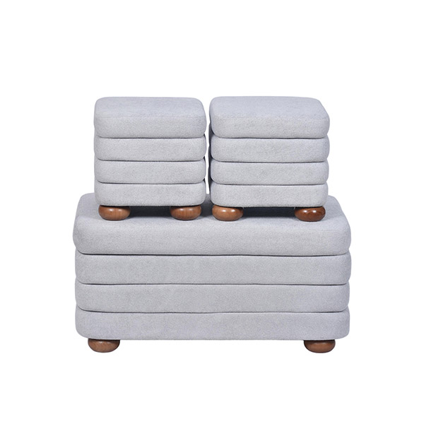 Storage Bench Ottoman Fabric Bench FSC Facotry Free Samples
