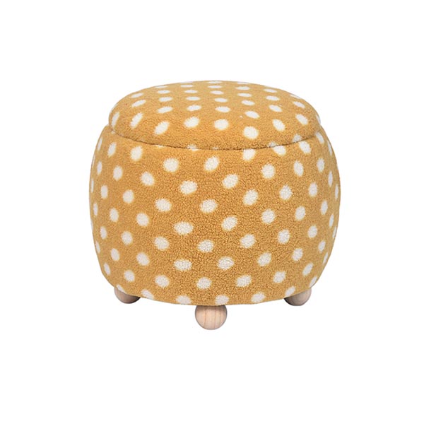 Round Ottoman with Storage Custom Pouf Ottomans Free Samples