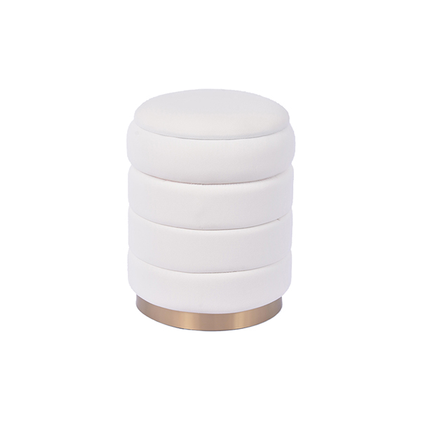 White Ottoman Living Room Furniture Supplier Wholesale Price
