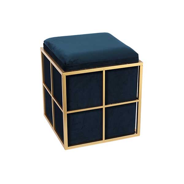 Blue Ottoman Square Ottoman Custom Ottoman Free Samples