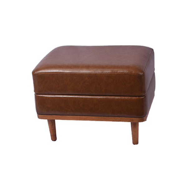 Custom Brown Ottoman Leather Ottoman Wholesale Manufacturer Free Samples