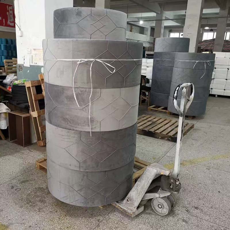 Custom Round Ottoman Coffee Table 5 pieces Round Ottoman Set