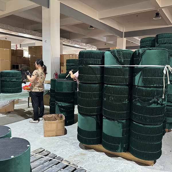 Green Ottoman storage ottoman bench for Bedroom factory price