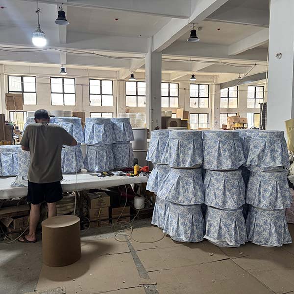 Factory price Fabric Ottoman Custom Fabric Ottoman Footstool