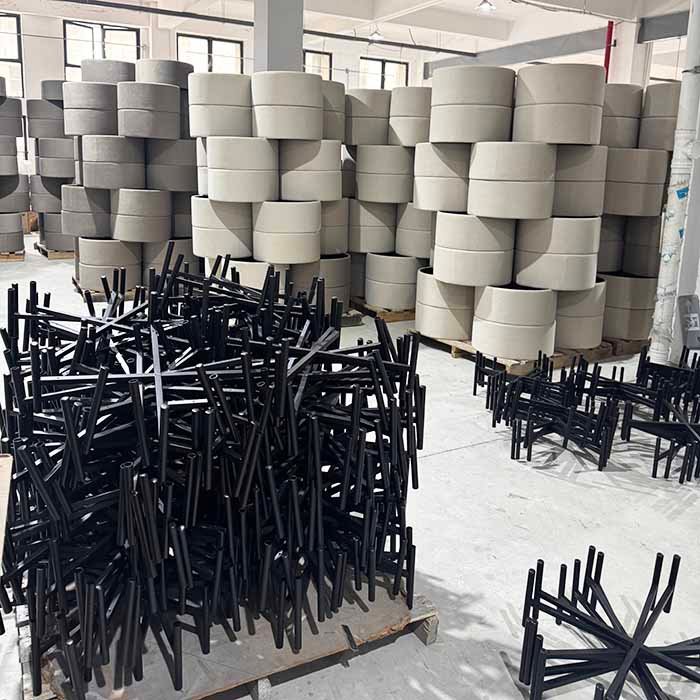 Large Storage Ottoman Custom storage ottoman stool Free Sample